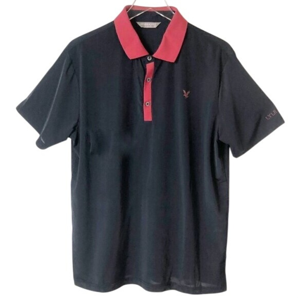 Lyle & Scott Men's Golf Performanceโ Black Polo Size XL